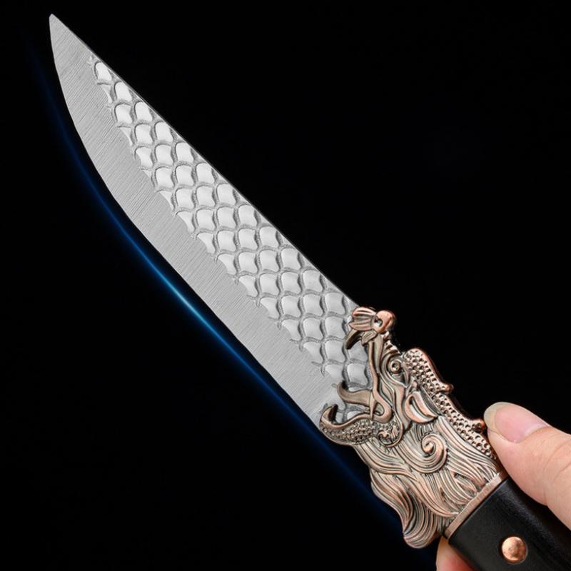Forged Boning Knife Stainless Steel Utility Knife Kitche Cleaver Pelling Kinfe BBQ Meat Vegetable Cutting Hunting Fishing Knife