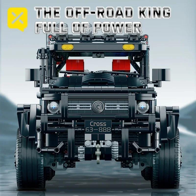 ToylinX 6x6 Off-Road Building Blocks Toy Car Technical Bricks Truck Simulation Model 1:8 Scale Adult Construction Vehicle Kits