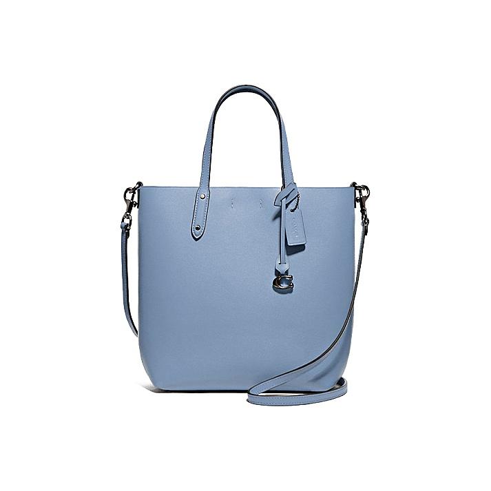 Coach Central Magnetic Closure Solid Color Leather Tote Bag Women tote bags 78217-GMPUB Basic Set (Bag+Dust Bag)