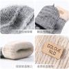 Half finger flip gloves winter ladies cute fleece cold-proof warm wool knitted autumn and winter dew fingers