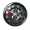 Car Wheel Hub Clock Noiseless Mechanism Brake Disc Wall 3D Decorative Piece Decor for Men,