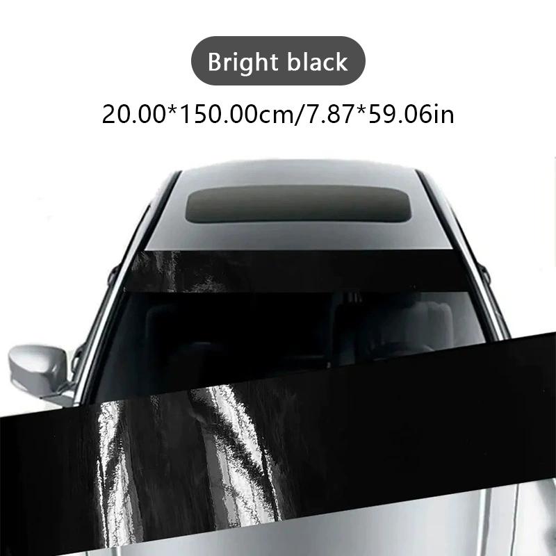 SEAMETAL Car Front Windshield Transparent Stickers Front Rear Gear Decorative Sunshade Decals Stickers Car Decorative Stickers
