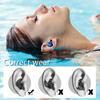 4 Pairs Swimming Earplugs Waterproof Reusable Silicone for Showering Bathing Surfing Kids Adults