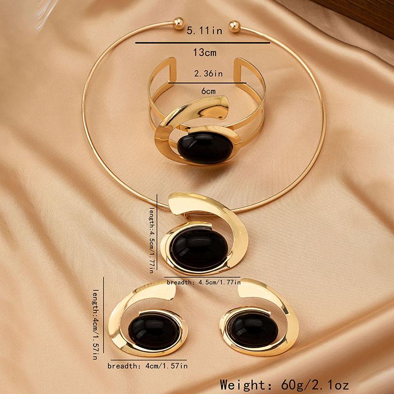 Προσωπικότητα Υπερβολική Τάση Ακανόνιστο Γράμμα E Κράμα Σκουλαρίκια Κολιέ Βραχιόλι Σετ Σκουλαρίκια Καρφωτά