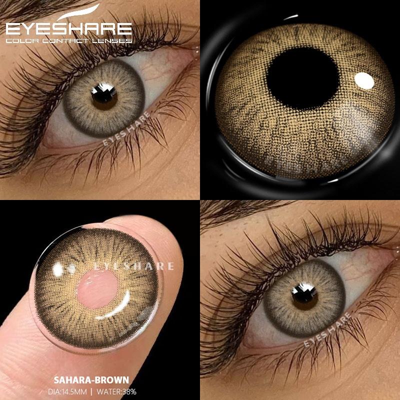 1 Pair Color Contact Lenses for Eyes Cosmetics Blue Contact Lenses Brown Natural Contact Lens Gray Pupils Green Contacts