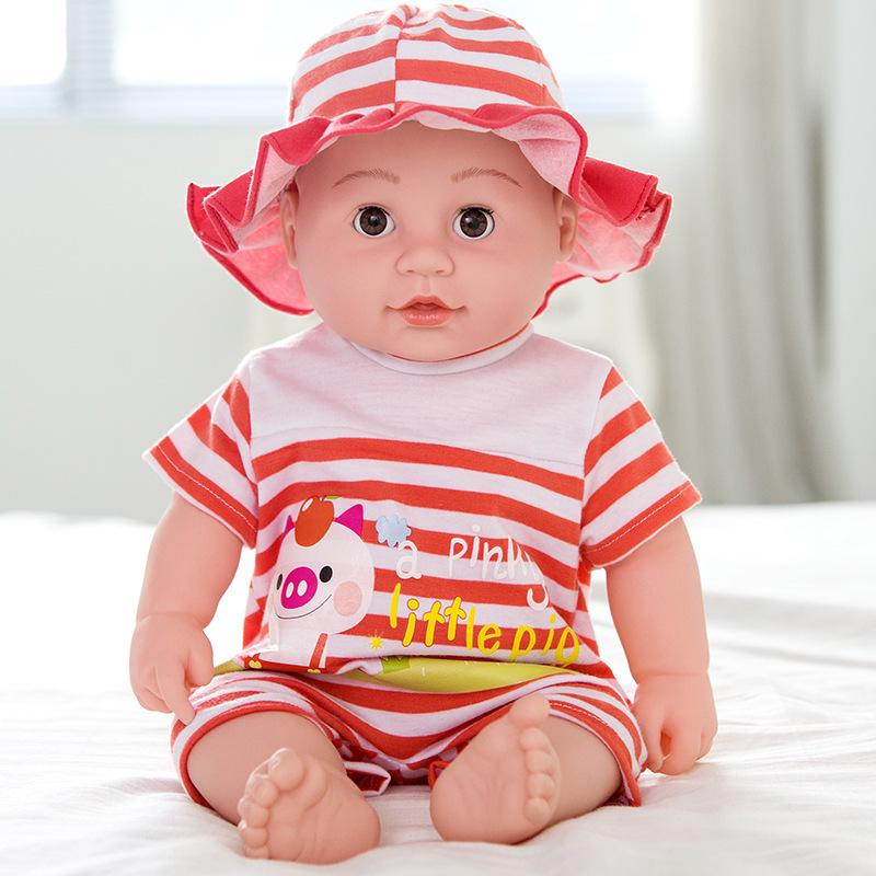 Sound-Activated Silicone Reborn Baby Doll - Soft, Smart Early Education Toy for Girls