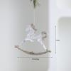 Modern Acrylic Christmas Tree Ornaments Bells Pumpkin Carriage Carousel Ballerina Minimalist Luxury Decor
