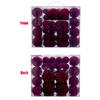 48Pcs Shatterproof Christmas Baubles Velvety Ball Hanging Ornament Christmas Tree Decoration For Wreath Mantels Window