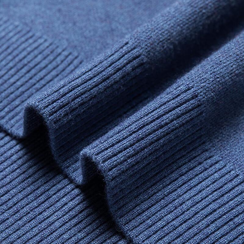 Men's Thickened Semi-High Collar Knitted Sweater