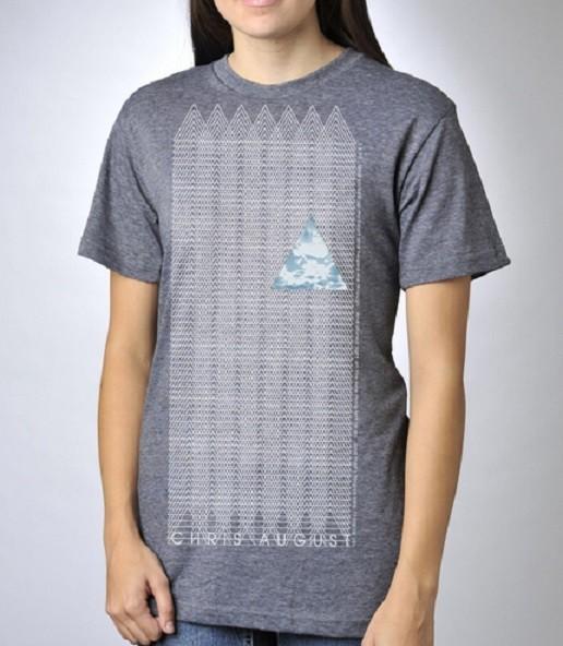 

Chris August 7x70 Triangles Gray TShirt Unisex T-Shirt XXL