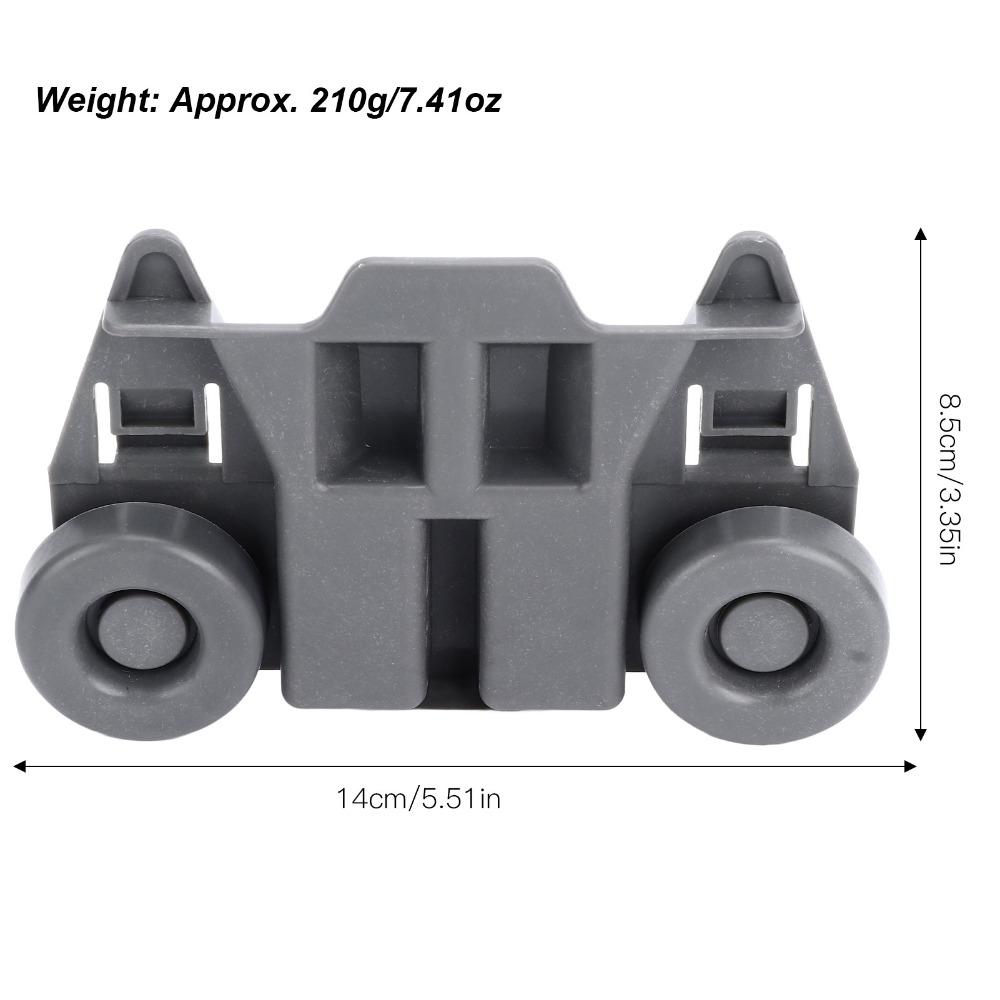 4PCS Dual Wheel Dishwasher Wheels Lower Rack ABS Dish Rack Wheels for W10195417 Kitchen Maintenance