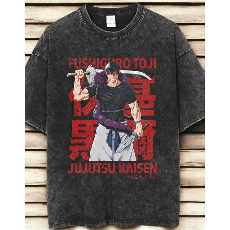 Custom Anime Wash Short-Sleeve Tee 2024