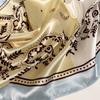 90cm Silk Scarf Women's Satin Large Square Scarf Silk Satin Shawl Cashew Print Turban Scarf