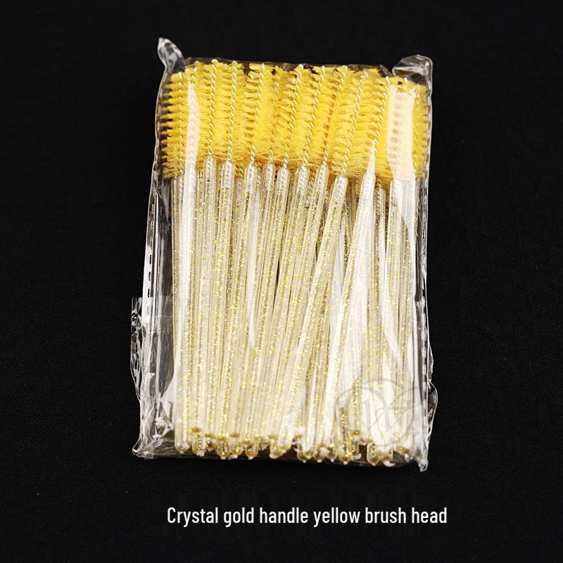 Wanjia Crystal Spiral Lash and Brow Brush - Fine, Disposable, Special Color for Wedding and Beauty Use