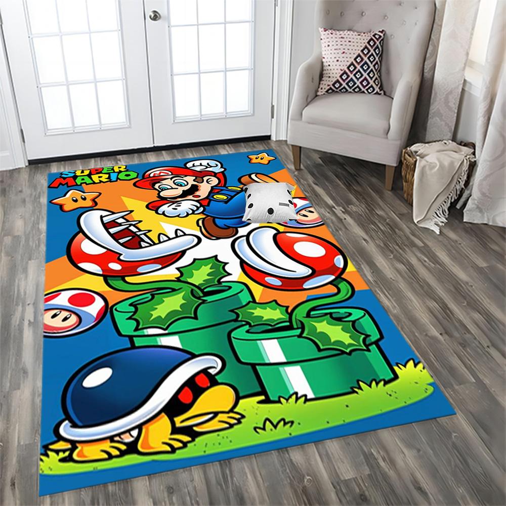 Super Mario Adventure for Living Room rug, Bedroom, Study Room, Hallway Decoration, Perfect for Home Decoration or Holiday Gifts
