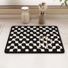 Super Absorbent Mat Modern Abstract Cross Pattern Cushion Dish Drying Pad Kitchen Drainage Board Tableware Protector Rug