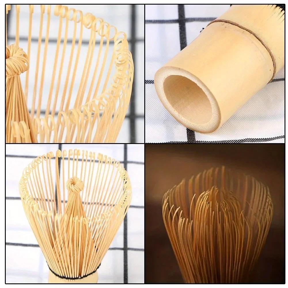 1PC Kitchen Accessories 100 Matcha Green Tea Powder Whisk Teaware Japanese Ceremony Bamboo Chasen Tea Tool Tea Brush
