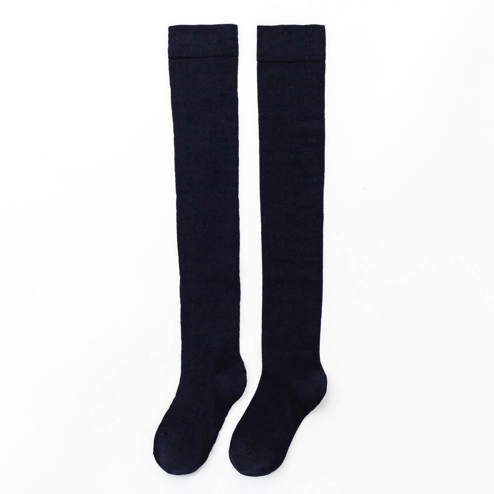 Solid-colored Long Socks, Solid-colored Pressure Knee-high Socks, Autumn and Winter Socks, Student Long Stockings, High-top Cotton Women's Socks