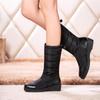 Waterproof Winter Girls Shoes Women Down Snow Boots South Korea Style Platform Wedges Mid Calf Boots Female Plush Warm
