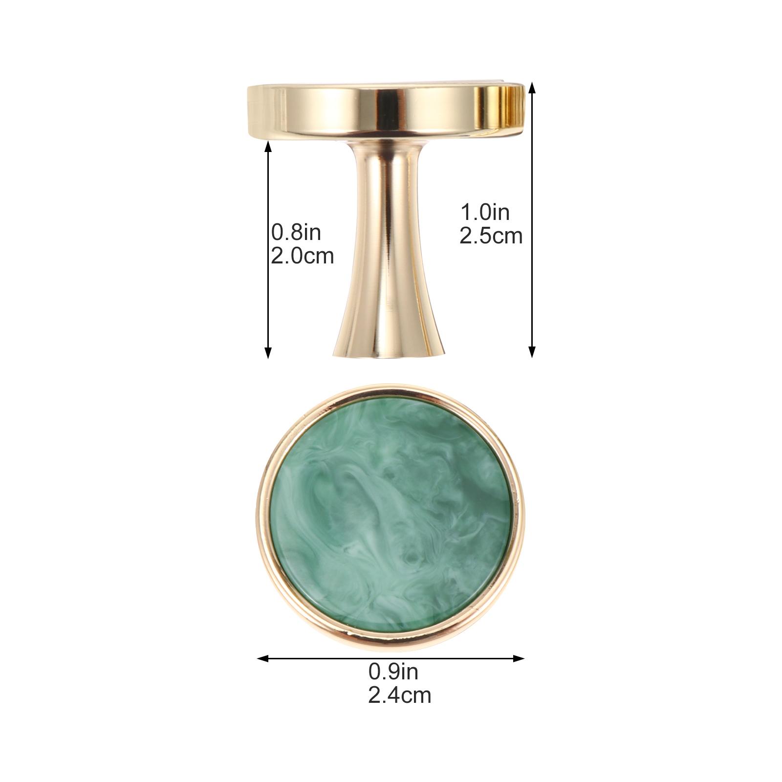 

2Pcs Round Zinc Alloy Door Pulls Durable Handles for Modern Cabinets Drawers Wardrobes Offices Cabinet Door Pulls зелений