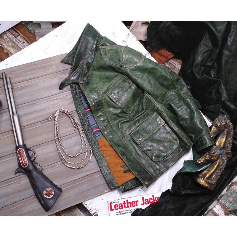 

Растительного дубления, вощеная, некрашеная зеленая кожа жеребенка 5XL (185-100kg)