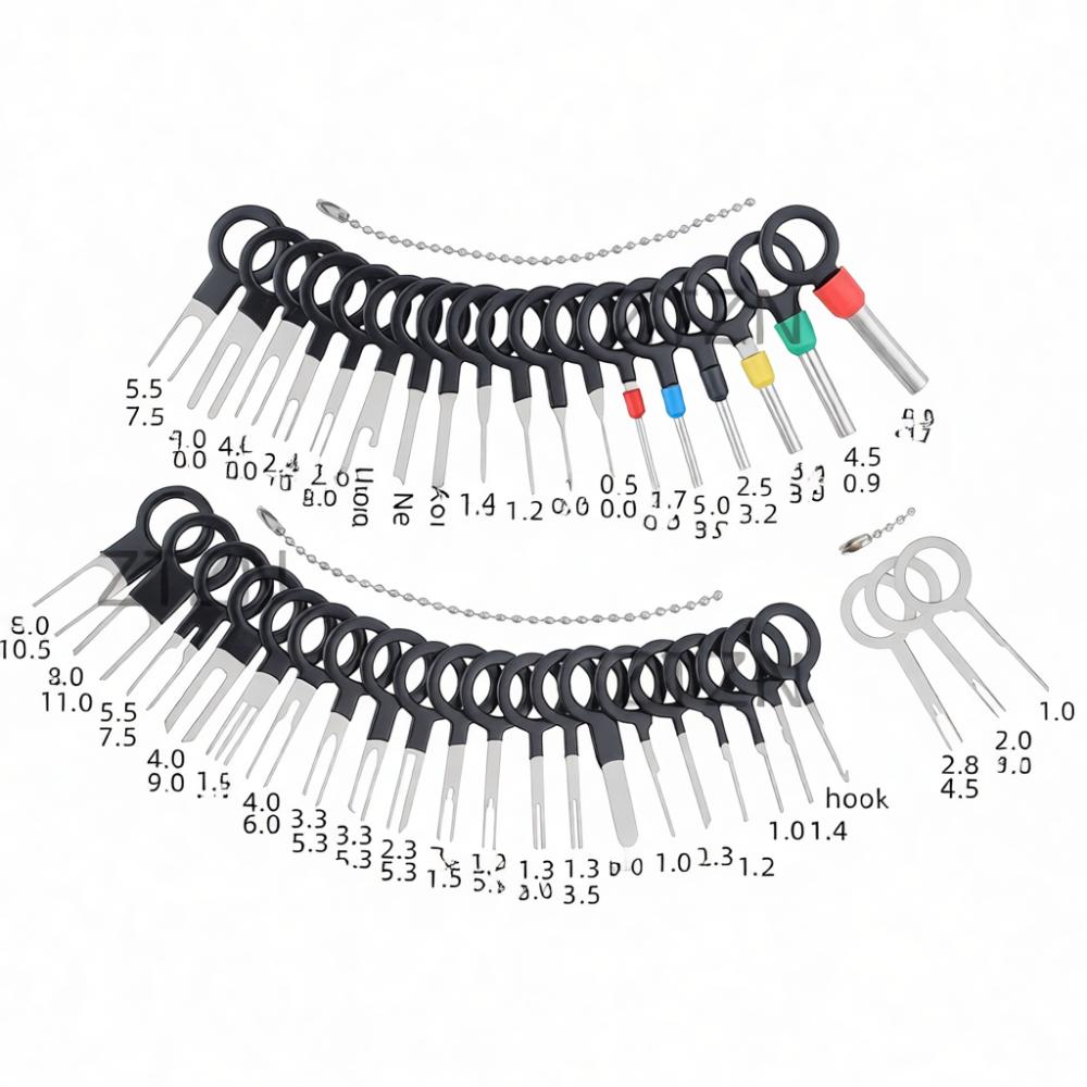 Stainless Steel Connector Pin Extracting Tool Auto Wiring Harness Repair Terminal Disassembly Utility Electrical Hand Kit