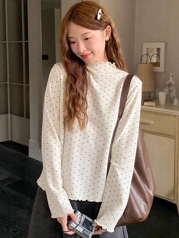 Autumn/Winter Slim Fit Long-Sleeve Top for Women - Spicy Girl Style, Flattering and Versatile
