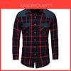 Camicia Casual Elegante da Uomo Slim Fit a Manica Lunga a Quadri Perfetta per Ogni Occasione