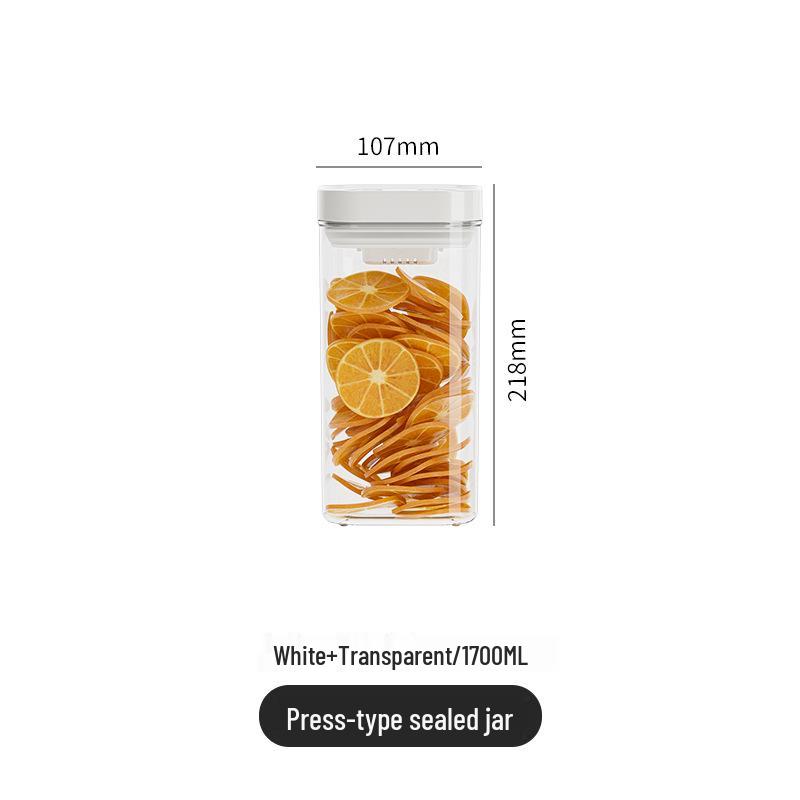 Press-Type Airtight Kitchen Container for Cereal & Grain Storage