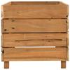 Raised Garden Bed 100 X 40 X 38 Cm Reclaimed Teak Wood and Steel