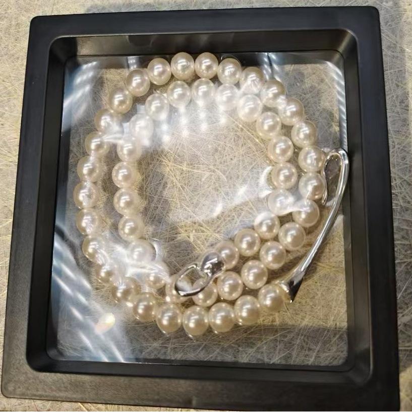 European and American natural freshwater pearl necklace women's fashion ins light luxury literary simplicity versatile collarbone chain