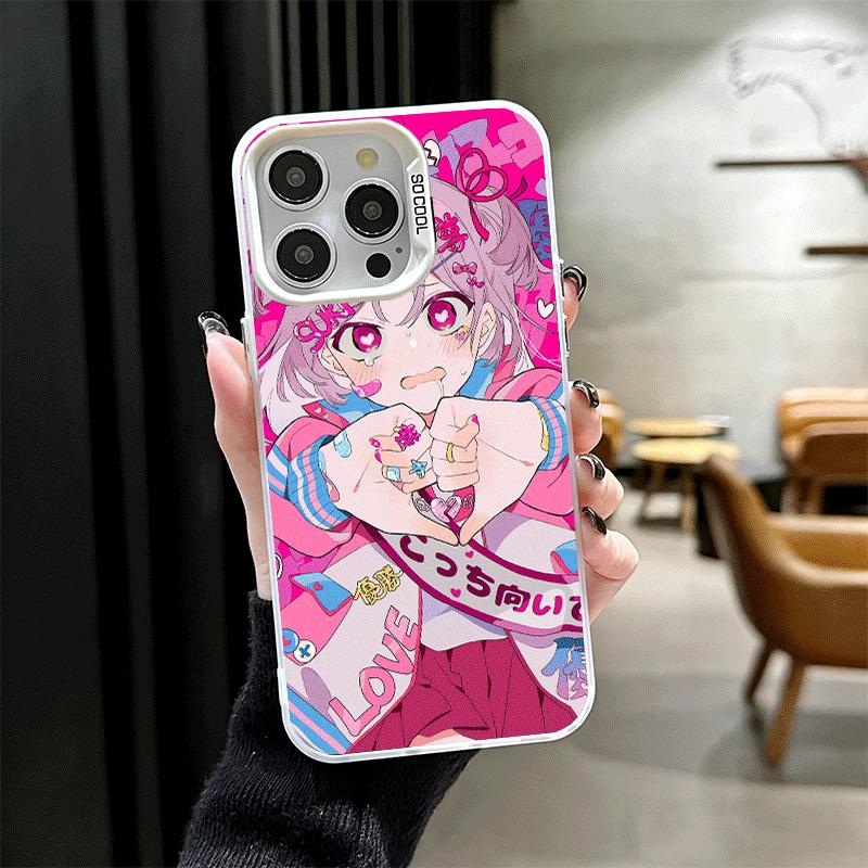 Anime Kwaii Girl Ins Style Shockproof Phone Case for iPhone 17 Air 16 16E 15 Pro Max 14 Plus 13 Mini 12 Back Cover Anti Fall Fun