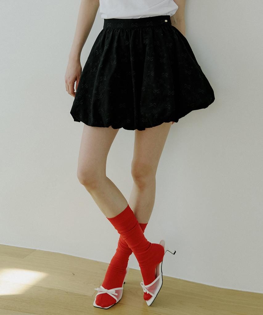 Riorg Woi Balloon Mini Skirt Black