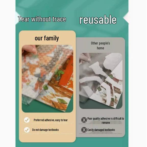 Self-Adhesive Transparent Book Cover for Students, No-Cut Frosted Film, 16K A4 Size