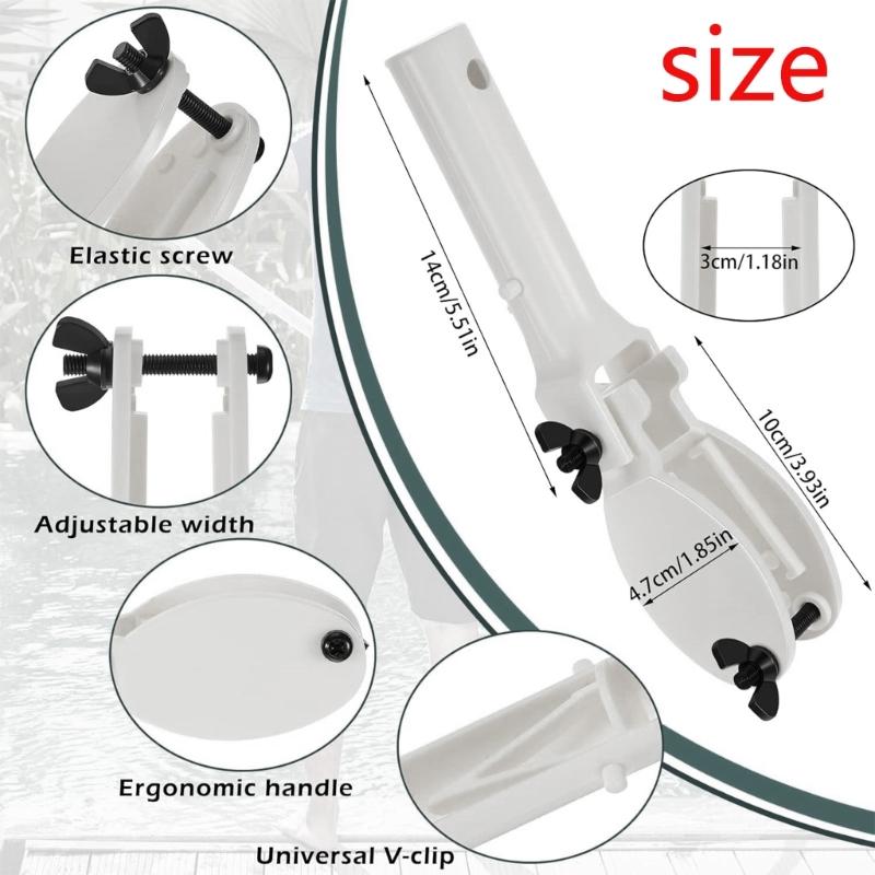 Chlor-Tablettenhalter Weißer Spender für 3-Zoll-Tabletten Poolreinigung Zubehör Tablettenbefestigungsstange für Schwimmbäder