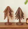 Walnut insulation mat Solid wood small tree coaster One tree anti-scalding placemat Log tea tray cute desktop decoration