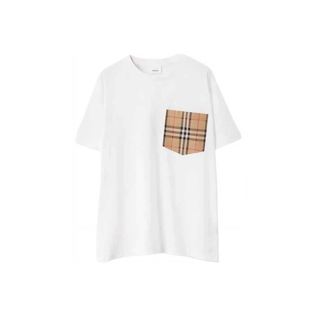 Burberry SS21 T Shirt Women's White Loose Fit 80433861