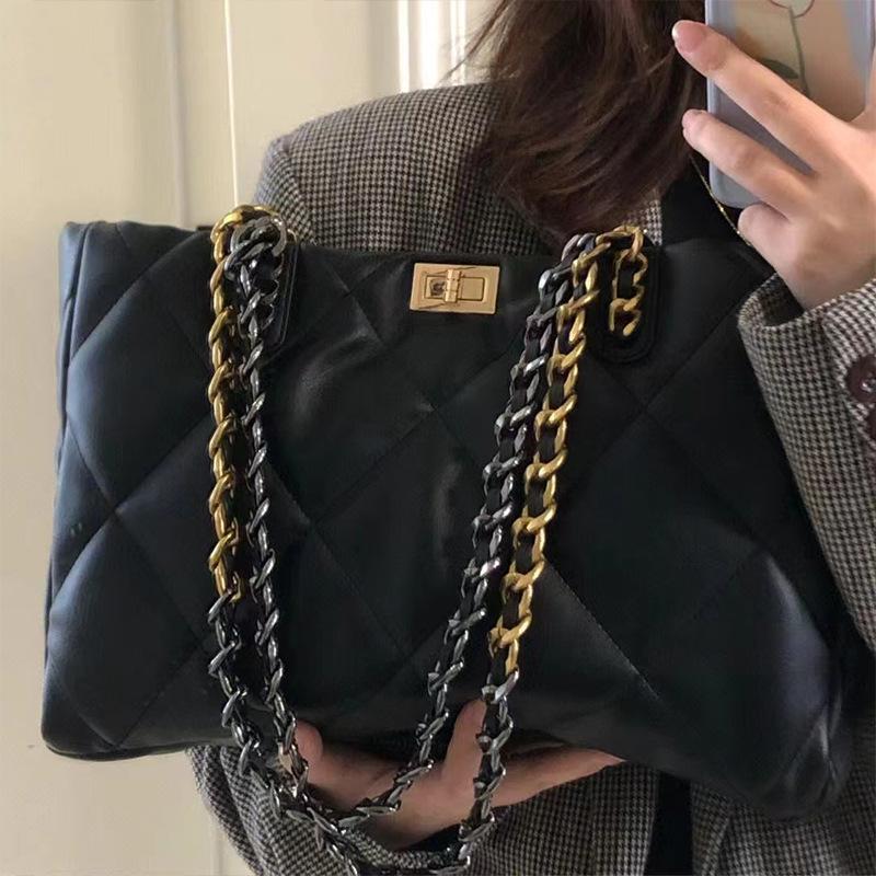 Tote Bag Women'S Bag Large Capacity Commuter Bag Chain Diamond Shoulder Bag Luggage