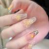 Painted Tulip Hand Design Nail Art Stickers Ice Transparent Whitening Detachable