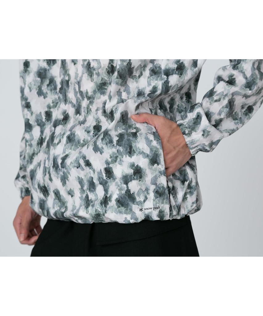 Snow Peak Printed Breathable Quick Dry Anorak Outerwear XL JK-25SU016 Jacket/Anorak/Anorak Parka/Hoodie, Men's/Women's, Green, PT,