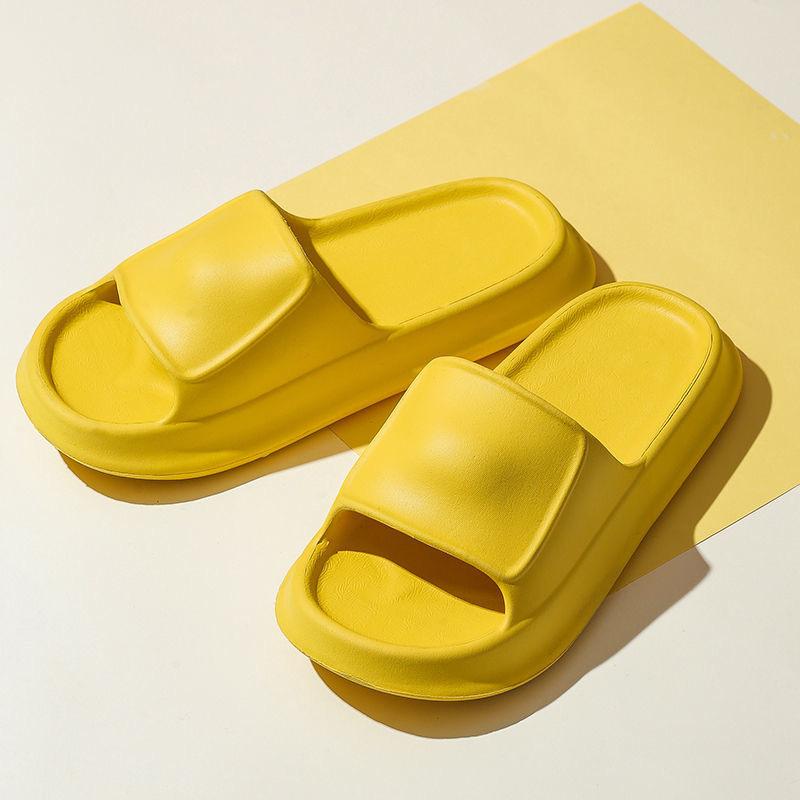 Summer Home Thick-soled Slippers Female Couple Bathroom Bathing Thick Soft Bottom Indoor Wear Sandals and Slippers for Women