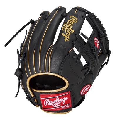 Rawlings Baseball PLAYER PREFERRED Throw Glove, GR5PPRN62, Infielder's, Black, 11.25 Inches, Right-Handed