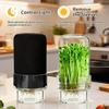 Sprouting Jar Kit, Wide Mouth Glass Jar with Sprout Lid, Blackout Sleeve, Plant Sprout Growing Kit for Home Gardeners Vegan Diets