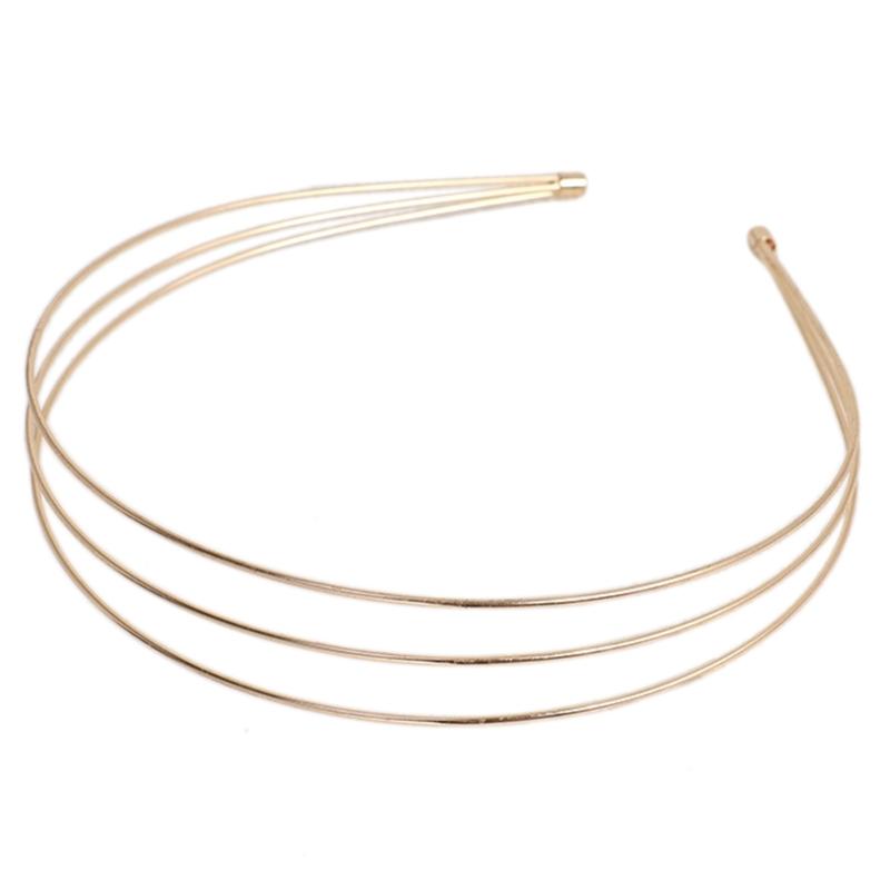 Metal DIY Wedding Headband Bride Crown Gold Headdress Hairwear Hairband Base