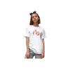 Li-Ning Logo Graphic Chinese Character Print Loose Round Neck Short Sleeve T-Shirt Unisex Tops White AHST463-1