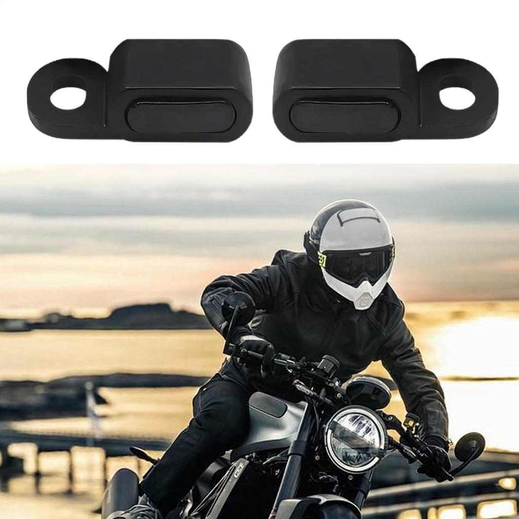 Motorcycle Front Turn Signals Waterproof 2 Pieces Indicators Motorcycle Blinkers Indicator For Safety Riding Commute Highway
