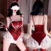 Seductive Christmas Bunny Girl & Catwoman Lingerie Cosplay Set
