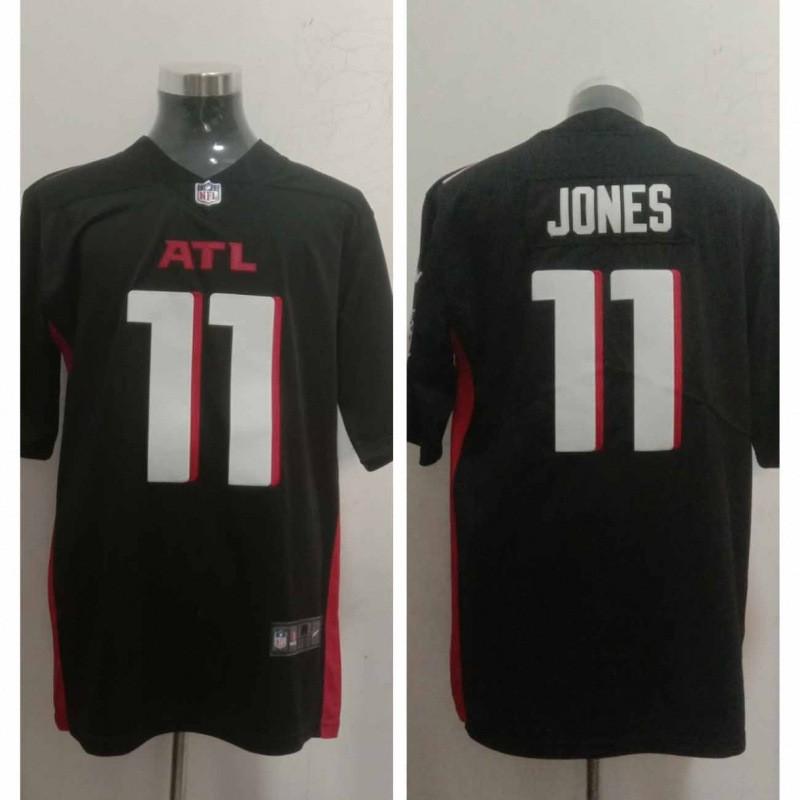 Mens NFL Atlanta Falcons Short Sleeve Baseball Tee Embroidered Team Jersey Sportswear Cotton Fan Apparel