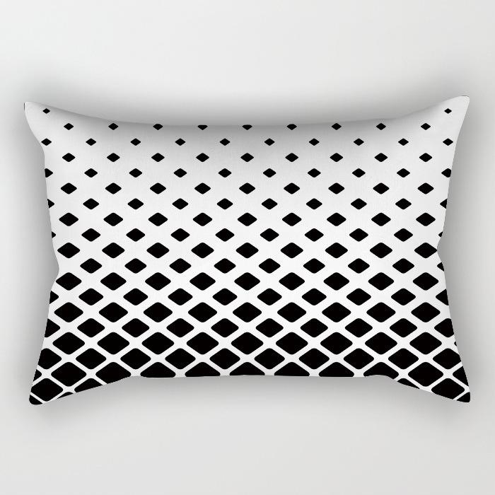 Modern Simple Black And White Geometric Long Strip Pillow Case Sofa Pillow Cushion Cover Premium Durable Quality