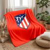 Atletico Madrid Theme Blanket Soft Flannel Fleece Blanket Warm Lightweight Throw Blanket for Home Sofa Bed